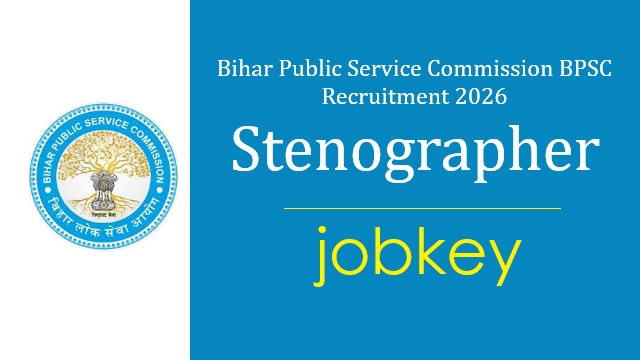 Bihar BPSC Stenographer Online Form 2026-jobkey